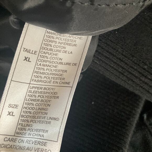 Disney Paris Bomber Jacket Mens XL Spell Out Pin Full Zip Black - Picture 5 of 10